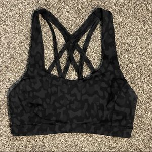 Lululemon Free To Be Serene Bra • Formation Camo Deep Coal Multi • Size 2